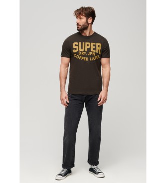 Superdry Workwear T-shirt from the Copper Label range brown