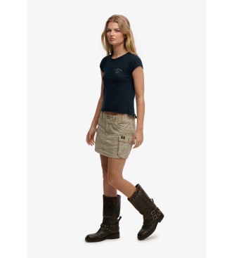 Superdry Cargo mini krilo rjave barve