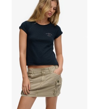 Superdry Cargo mini krilo rjave barve