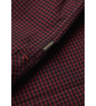 Superdry Burgundy long sleeve casual shirt