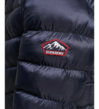 Superdry Prešita jakna s kapuco Fuji navy