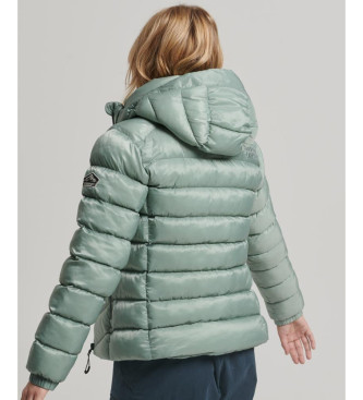 Superdry Fuji hooded quilted jacket green