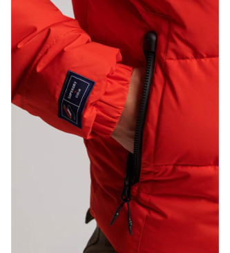 Superdry Gewatteerd jack met capuchon Sport rood