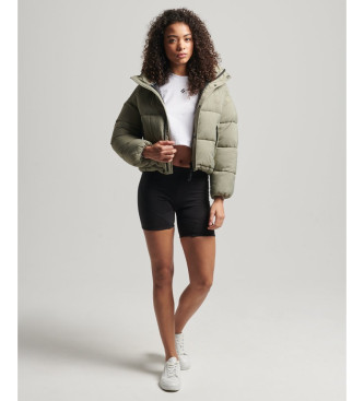 Superdry Cazadora acolchada corta Cocoon verde