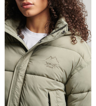 Superdry Cazadora acolchada corta Cocoon verde