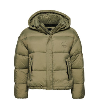 Superdry Cazadora acolchada corta Cocoon verde