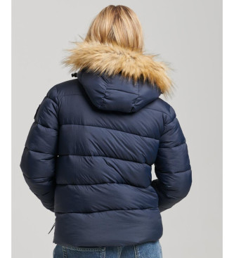 Superdry Quilted Jacket Short navy