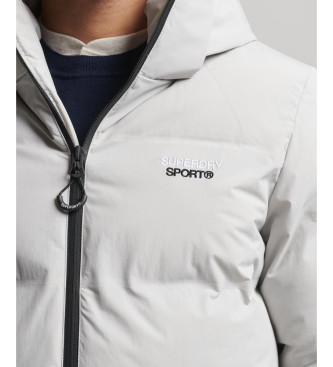 Superdry Boxy quilted coat grey