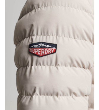 Superdry Quilted Jacket Fuji Print grey