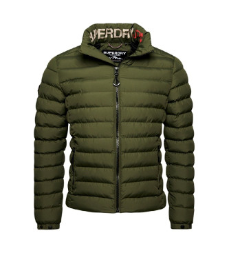 Superdry Fuji bedrukte gewatteerde jas groen