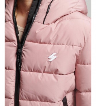 Superdry Spirit Sports Quilted Jacket Pink