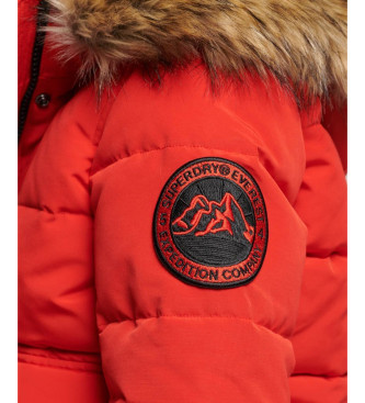 Superdry Casaco bomber com capuz acolchoado Everest vermelho