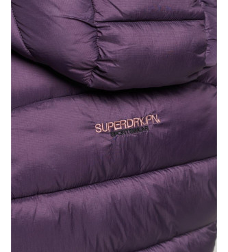 Superdry Pikowana kurtka bomberka Lilac Sports