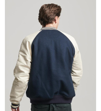 Superdry College Varsity veste bombardier marine