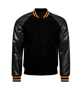 Superdry Jakna College Varsity Bomber Jacket black