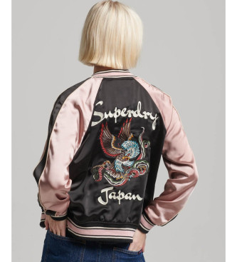 Superdry Bomber jakna z vezenino Sukajan black