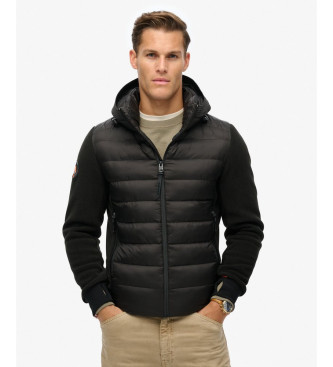 Superdry Storm Fleece Bomberjacka med huva svart