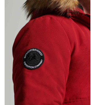 Superdry Everest red bomber jacket