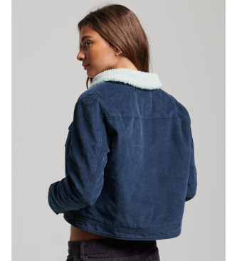 Superdry Short jacket with navy corduroy lining