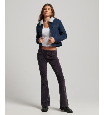 Superdry Short jacket with navy corduroy lining