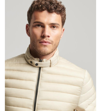 Superdry Lightweight beige quilted jacket