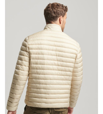 Superdry Lightweight beige quilted jacket