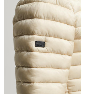 Superdry Lightweight beige quilted jacket