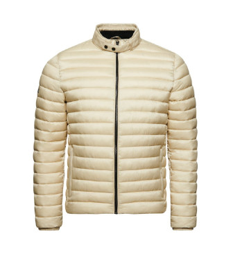 Superdry Lightweight beige quilted jacket