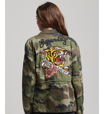 Superdry Kurtka wojskowa M65 zielona