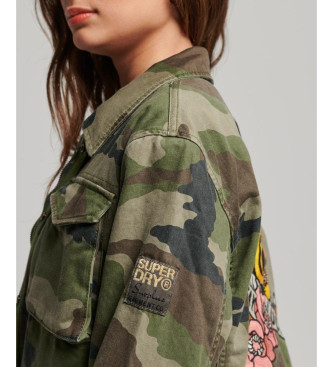 Superdry Cazadora militar M65 verde