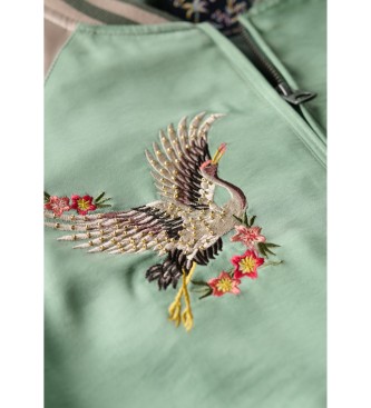 Superdry Suikajan - Veste bombardier brode - vert