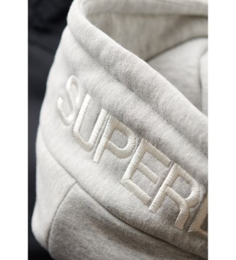 Superdry Navy hooded bomber jacket with hood