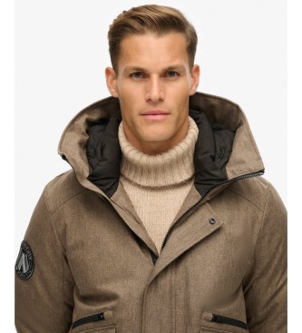 Superdry Bomberjacka City Tweed Padded, beige