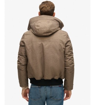 Superdry Bomberjacka City Tweed Padded, beige