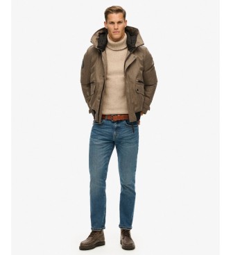 Superdry Bomberjacka City Tweed Padded, beige