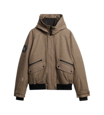 Superdry Bomberjacka City Tweed Padded, beige