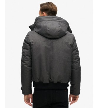 Superdry Grå City Tweed Padded bomberjacka