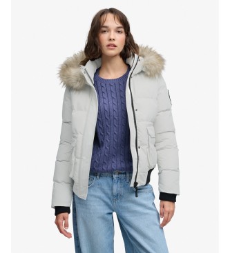 Superdry Cazadora bomber Everest Ella gris
