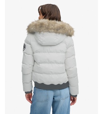 Superdry Cazadora bomber Everest Ella gris