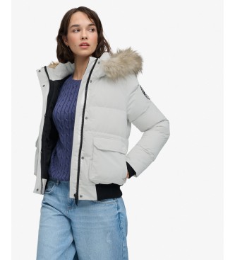 Superdry Cazadora bomber Everest Ella gris