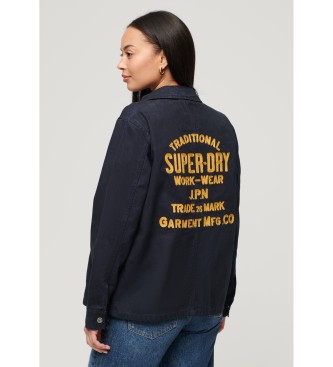 Superdry Navy Chore Canvas-jakke