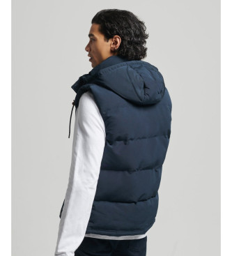 Superdry Gewatteerd vest met capuchon Everest marine