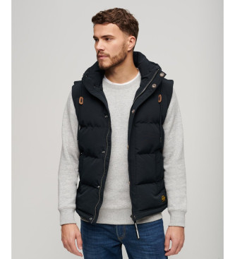 Superdry Gewatteerd Hooded Vest Everest marine