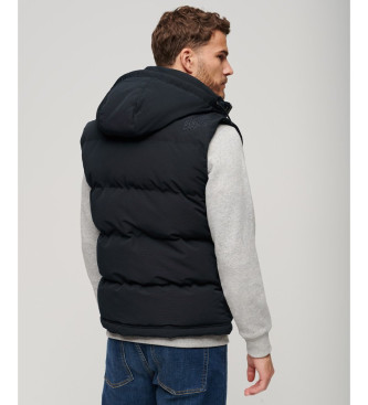 Superdry Gewatteerd Hooded Vest Everest marine