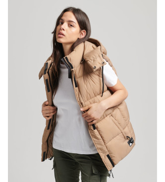 Superdry Gilet corto imbottito Touchline marrone