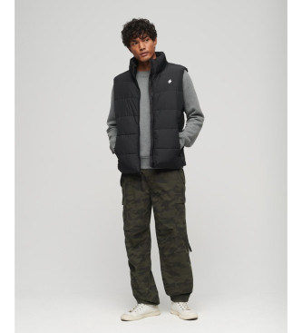 Superdry Sports quilted waistcoat black