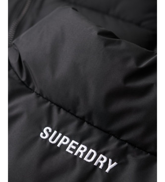 Superdry Colete desportivo acolchoado preto