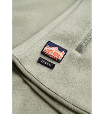 Superdry Gilet doubl en polaire Active green