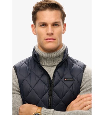 Superdry Colete Fuji Lite azul-marinho