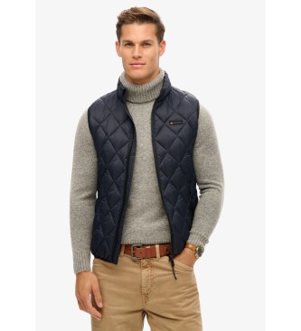 Superdry Colete Fuji Lite azul-marinho